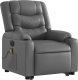 vidaXL Rozkładany fotel pionizujący z masażem, elektryczny, szary 4