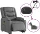 vidaXL Rozkładany fotel pionizujący z masażem, elektryczny, szary 6