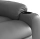 vidaXL Podnoszony fotel masujący, rozkładany, szary, ekoskóra 11