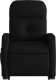 vidaXL Podnoszony fotel masujący, rozkładany, czarny, obity tkaniną 8