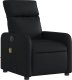 vidaXL Rozkładany fotel masujący, elektryczny, czarny, sztuczna skóra 4