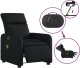 vidaXL Rozkładany fotel masujący, elektryczny, czarny, sztuczna skóra 6