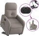vidaXL Podnoszony fotel masujący, elektryczny, rozkładany, kolor taupe 10