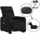 vidaXL Rozkładany fotel pionizujący z masażem, elektryczny, czarny 5