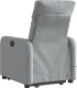 vidaXL Podnoszony fotel masujący, rozkładany, jasnoszary, tkanina 5
