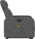 vidaXL Podnoszony fotel masujący, elektryczny, rozkładany, ciemnoszary 10