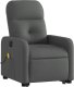 vidaXL Podnoszony fotel masujący, elektryczny, rozkładany, ciemnoszary 3