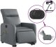 vidaXL Rozkładany fotel pionizujący z masażem, elektryczny, szary 5
