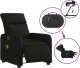 vidaXL Rozkładany fotel masujący, elektryczny, czarny, tkanina 6
