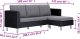 vidaXL 3-osobowa sofa z poduszkami, czarna, sztuczna skóra 9
