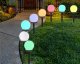 Verk 4x lampa solarna ogrodowa kula rgb wbijana 10 cm 4x lampa solarna ogrodowa kula rgb wbijana 10 cm 1