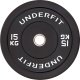 UnderFit Obciążenie olimpijskie bumper Black UNDERFIT 15 kg 1