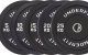 UnderFit Obciążenie olimpijskie bumper Black UNDERFIT 25 kg 2