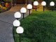 Verk 4x lampa solarna ogrodowa kula biała wbijana 10 cm 4x lampa solarna ogrodowa kula biała wbijana 10 cm 1