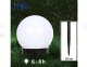 Verk 4x lampa solarna ogrodowa kula biała wbijana 10 cm 4x lampa solarna ogrodowa kula biała wbijana 10 cm 9