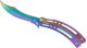 Verk Nóż motylkowy ostry składany ostrze rainbow fade Nóż motylkowy ostry składany ostrze rainbow fade 4