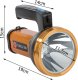 Verk Mocna latarka akumulatorowa szperacz biwakowa led Mocna latarka akumulatorowa szperacz biwakowa led 6