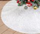 Verk Dywanik pod choinkę na święta mata futerko biały okrągły 90cm okrągły Dywanik pod choinkę na święta mata futerko biały okrągły 90cm okrągły 6