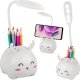 Lampka biurkowa Verk Lampka nocna dla dzieci led usb organizer stojak telefon do czytania nauki Lampka nocna dla dzieci led usb organizer stojak telefon do czytania nauki 1