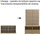 Ravio Tapicerowana garderoba Nela V - kolor biały + tkanina Trinity 04 2