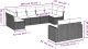 vidaXL 9-cz. zestaw wypoczynkowy do ogrodu, z poduszkami, czarny 7