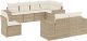vidaXL 8-cz. zestaw mebli ogrodowych z poduszkami, beżowy, polirattan 2