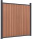vidaXL Panel ogrodzeniowy, brązowy, 1218x186 cm, WPC 4