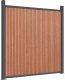 vidaXL Panel ogrodzeniowy, brązowy, 1218x186 cm, WPC 7