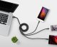 Kabel USB Verk USB-A - USB-C + microUSB + Lightning 1.2 m Czarny 4