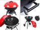 Verk Grill węglowy brykietowy ogrodowy kółka pokrywa okrągły zamykany przenośny Grill węglowy brykietowy ogrodowy kółka pokrywa okrągły zamykany przenośny 8