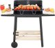 Verk Grill ogrodowy duży węglowy bbq regulowany ruszt półki koła przenośny Grill ogrodowy duży węglowy bbq regulowany ruszt półki koła przenośny 2