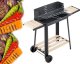 Verk Grill ogrodowy duży węglowy bbq regulowany ruszt półki koła przenośny Grill ogrodowy duży węglowy bbq regulowany ruszt półki koła przenośny 6