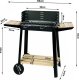 Verk Grill ogrodowy duży węglowy bbq regulowany ruszt półki koła przenośny Grill ogrodowy duży węglowy bbq regulowany ruszt półki koła przenośny 9
