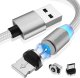 Kabel USB Verk USB-A - USB-C + microUSB + Lightning 1 m Srebrny 4