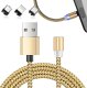 Kabel USB Verk USB-A - USB-C + microUSB + Lightning 1 m Złoty 1