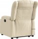 vidaXL Podnoszony fotel masujący, elektryczny, rozkładany, kremowy 5