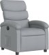 vidaXL Elektryczny fotel rozkładany, jasnoszary, obity tkaniną 4