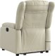 vidaXL Rozkładany fotel pionizujący z masażem, elektryczny, kremowy 5