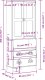 vidaXL Kredens VIKEN, biały, 80x40x200 cm, lite drewno sosnowe 11