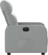 vidaXL Elektryczny fotel rozkładany, jasnoszary, obity tkaniną 9
