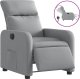 vidaXL Elektryczny fotel rozkładany, jasnoszary, obity tkaniną 2