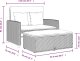 vidaXL Sofa ogrodowa z poduszkami, 2-os., beżowa, rattan PE i akacja 11