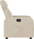 vidaXL Elektryczny fotel rozkładany, kremowy, obity tkaniną 10