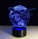 ATL ZD98D Lampka nocna samolot 3d led 5