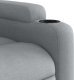 vidaXL Elektryczny fotel rozkładany, jasnoszary, obity tkaniną 11