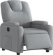 vidaXL Elektryczny fotel rozkładany, jasnoszary, obity tkaniną 3