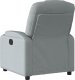 vidaXL Elektryczny fotel rozkładany, jasnoszary, obity tkaniną 5