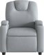 vidaXL Elektryczny fotel rozkładany, jasnoszary, obity tkaniną 9