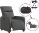 vidaXL Elektryczny fotel rozkładany, ciemnoszary, obity tkaniną 6