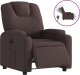 vidaXL Elektryczny fotel rozkładany, ciemnobrązowy, obity tkaniną 2
